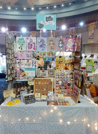 Van-arts and Aohakka booth at Chibicon Jakarta (2024)